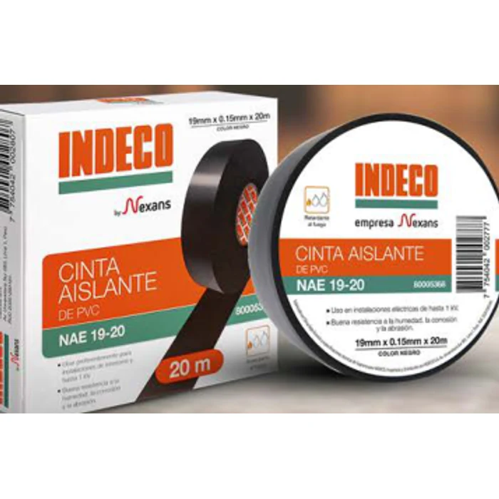 Cinta aislante de PVC · Indeco — Materiales eléctricos
